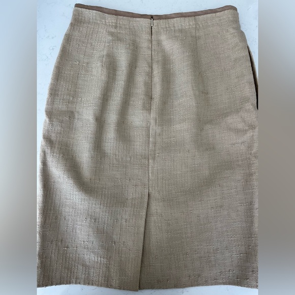 Tory Burch lined camel skirt w pockets - Picture 5 of 7